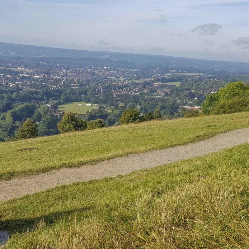 View of Box Hill Trig Pillar